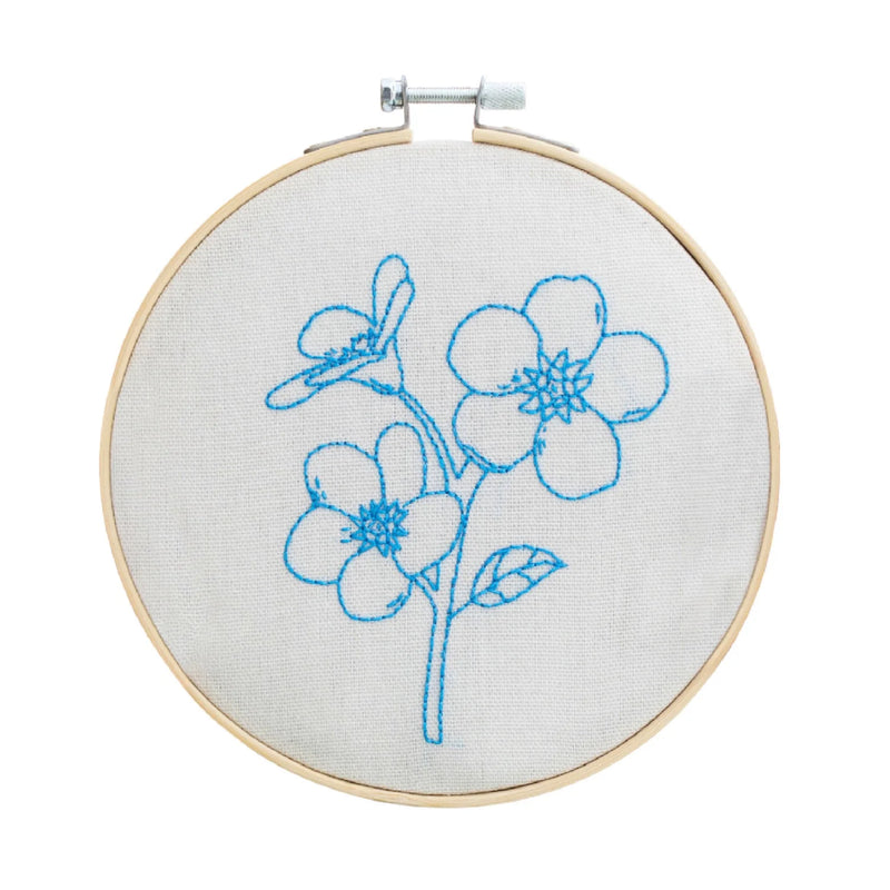 Forget Me Not Embroidery Kit
