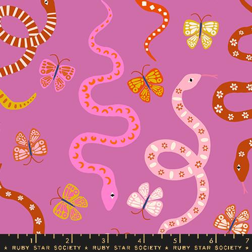 Ooh Lucky Lucky: Garden Snake in Heliotrope
