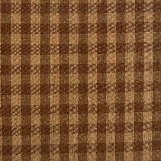 Diamond Textiles: Homespun Gingham in Curry Powder