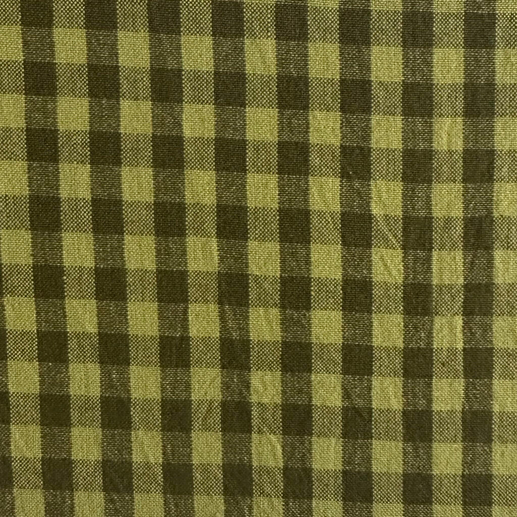 Diamond Textiles: Homespun Gingham in Mossy Rock