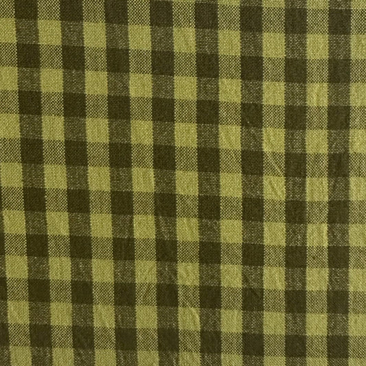 Diamond Textiles: Homespun Gingham in Mossy Rock