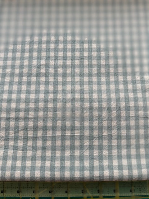 Cotton Dobby Gingham in Aqua