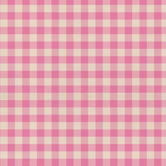 Picnic Wovens: Gingham in Bubblegum