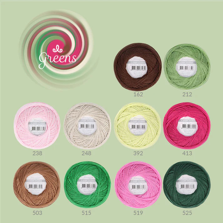 Scheepjes Candy Floss Color Packs (Pack of 10) - Multiple Varieties