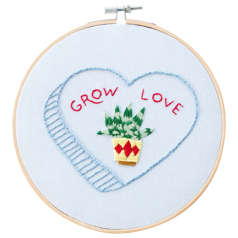 Grow Love Embroidery Kit