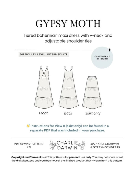 Gypsy Moth Dress Pattern