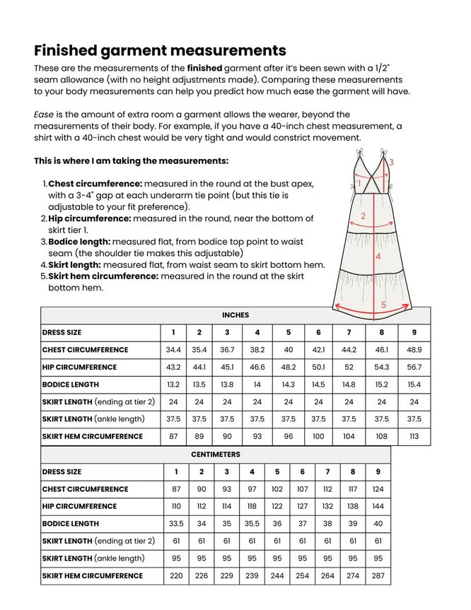Gypsy Moth Dress Pattern