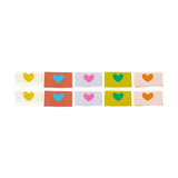 Heart Zipper Tab Woven Labels