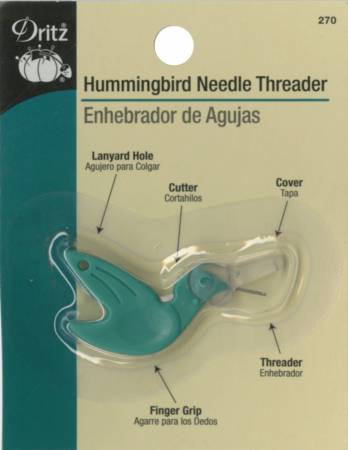 Green Hummingbird Needle Threader