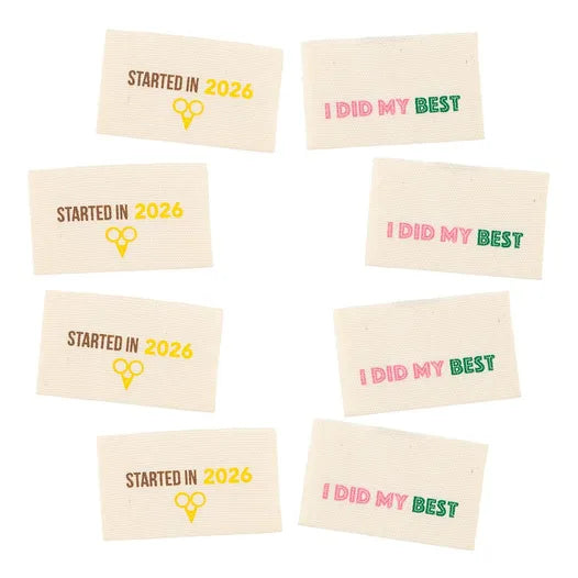 I Did My Best / Started in 2026 Woven Labels