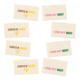 I Did My Best / Started in 2026 Woven Labels