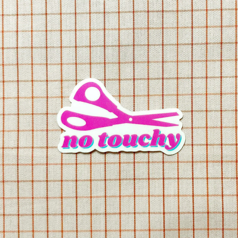 Whipstitch Handmade: No Touchy! Scissors Sticker