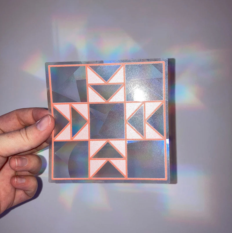 Feral Notions: Quilt Block Rainbow Maker Window Cling Sticker