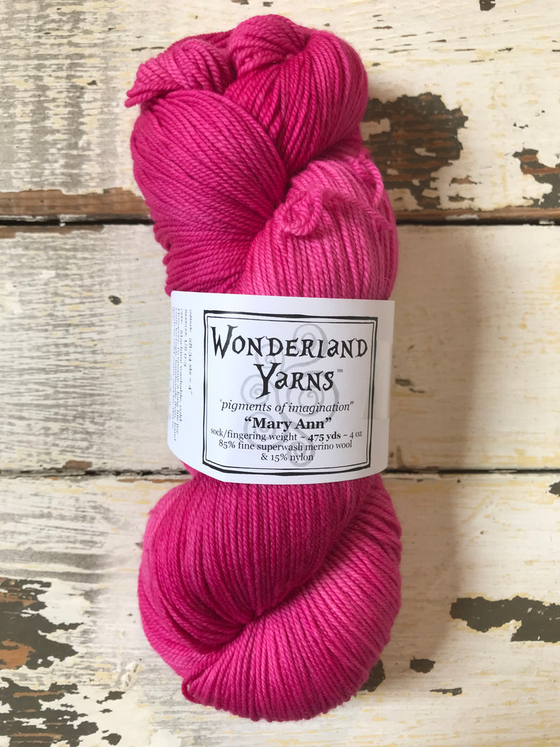 Wonderland Yarns: Mary Ann Sock Yarn