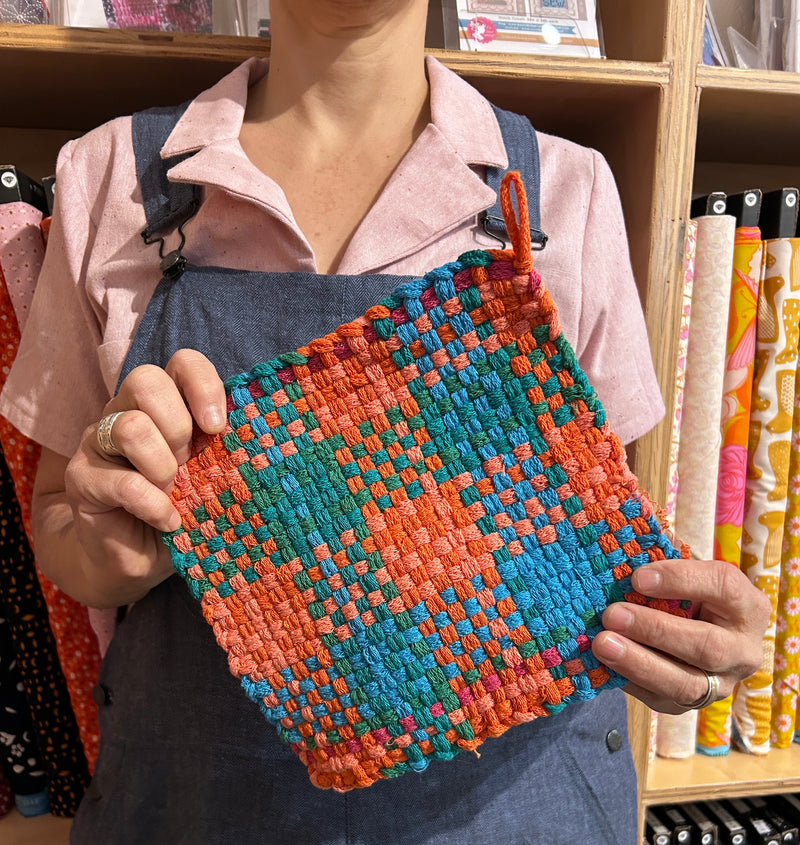 Kids Intro to Weaving -Not your mother's potholder! w/ Ann