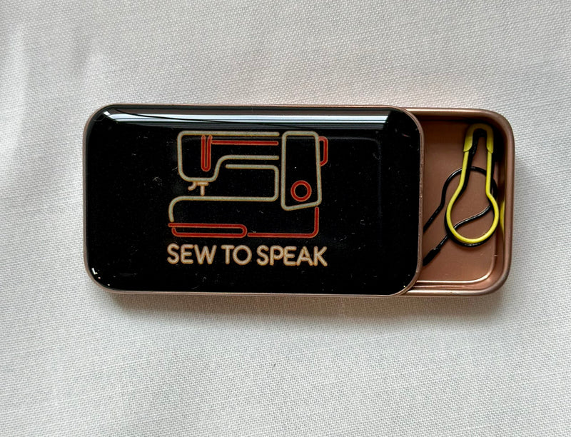 Sew To Speak Metal Slider Tin - MINI