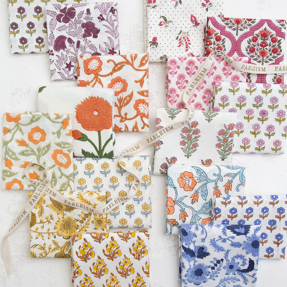 Indian Block Prints Cottage: Fat Quarter Bundle