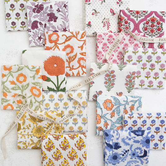 Indian Block Prints Cottage: Fat Quarter Bundle