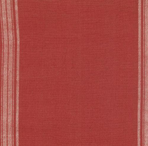 Rural Jardin Toweling in Rouge with Natural Stripe