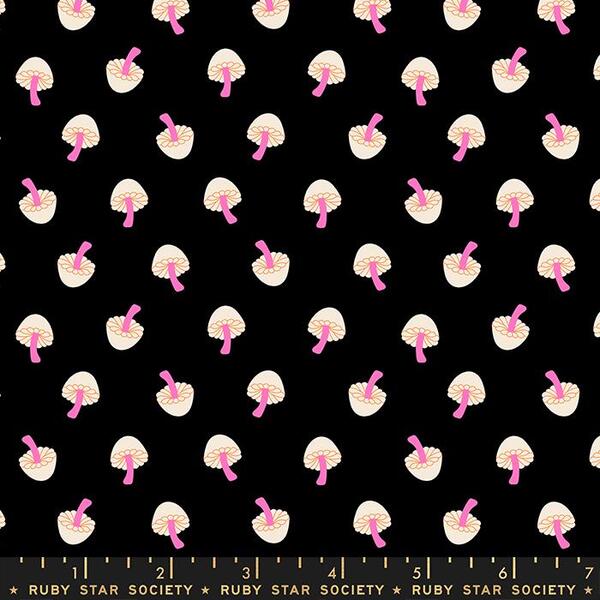 Tiny Frights: Tiny Mushrooms in Black
