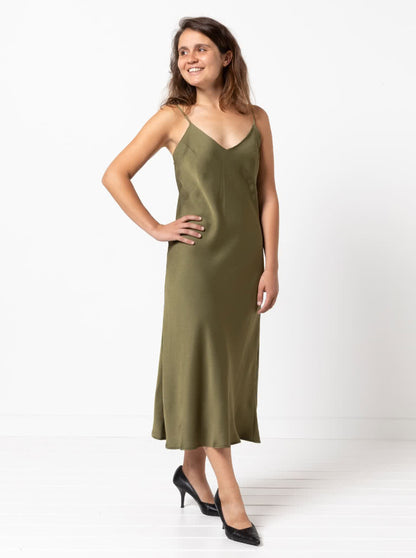 cami slip dress Luxe Midnight Mod Squad Featuring a v neck and textured pattern & Other Stories Maxi Cami