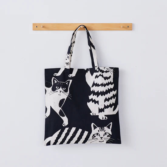 NekoNoe: echino Cat Cat Cotton Linen Canvas Color B