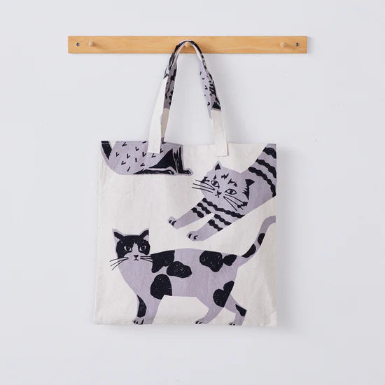 NekoNoe: echino Cat Cat Cotton Linen Canvas Color B