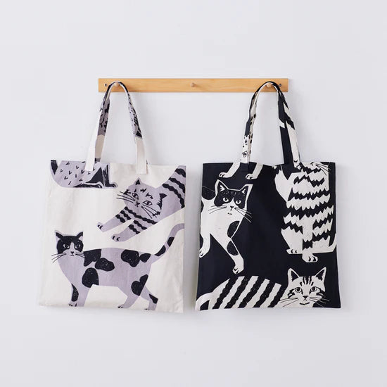 NekoNoe: echino Cat Cat Cotton Linen Canvas Color A