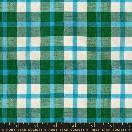 Warp and Weft Mystic Fable: Juliet Plaid in Jade