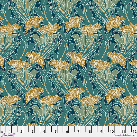 Lodden by Morris & Co: Laceflower in Teal