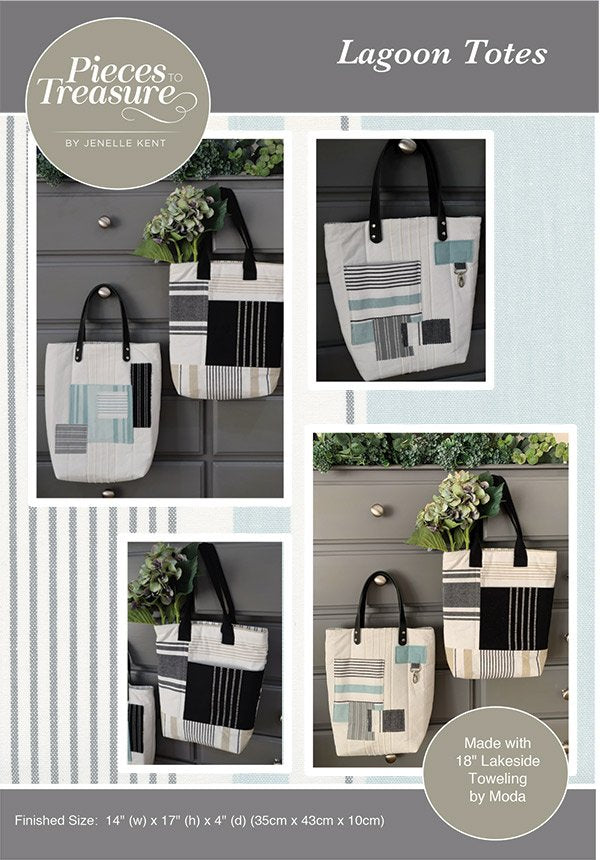 Lagoon Totes pattern by Jenelle Kent
