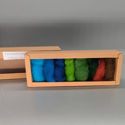 Extra Wool Color Box: Needle Felting Wool Color Bundle (Multiple Varieties)