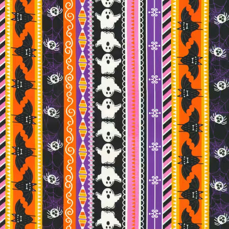 Lights Out: Spooky Stripes in Ghosts, Bats & Spiders