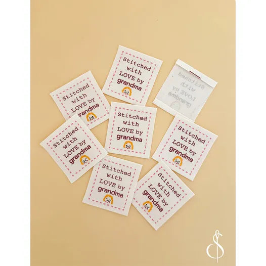 Stitched with Love by Grandma Woven Labels