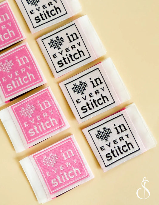 Love in Every Stitch (Two Colors) Woven Labels