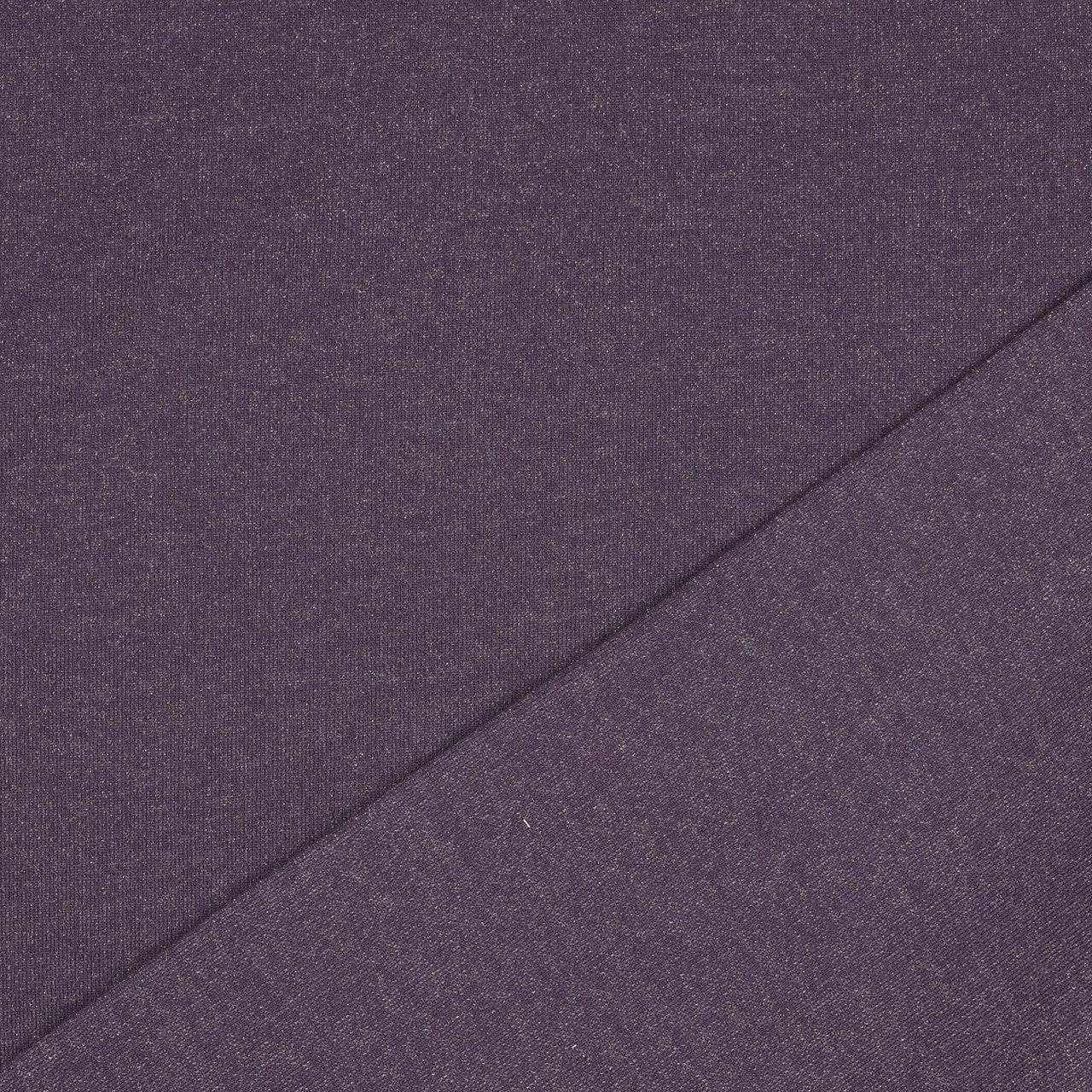 Lurex Sweat Fleece in Purple