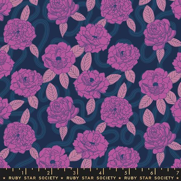 Verbena: Peonies in Navy