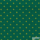 Diamond Textiles: Manchester in Teal & Lemon