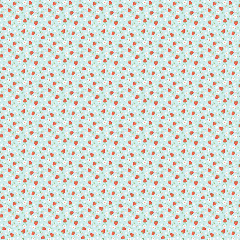 Market Day: Mini Strawberries in Teal