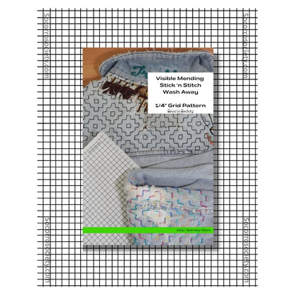 Visible Mending 1/4" Grid Stick n' Stitch Pattern Sheet