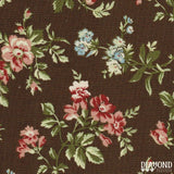Diamond Textiles: A Common Thread in Brown Floral 10585