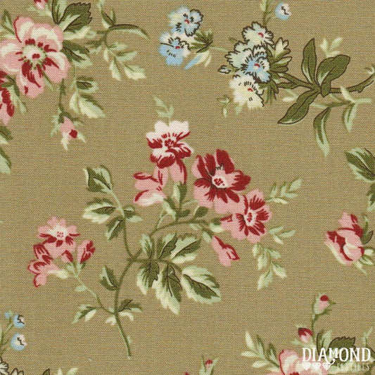 Diamond Textiles: A Common Thread in Beige Floral 10586