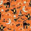 Midnight Masquerade: Vintage Halloween in Orange