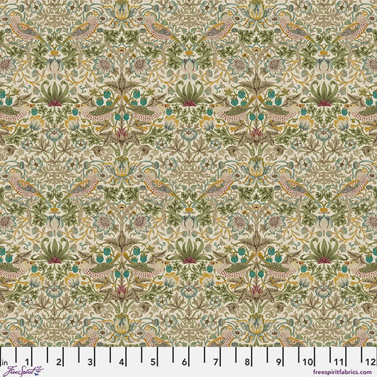 Lodden by Morris & Co: Mini Strawberry Thief in Old Gold
