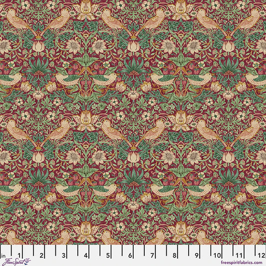 Lodden by Morris & Co: Mini Strawberry Thief in Dawn Rose