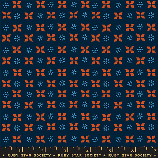 Sugar Maple: Block Print in Navy