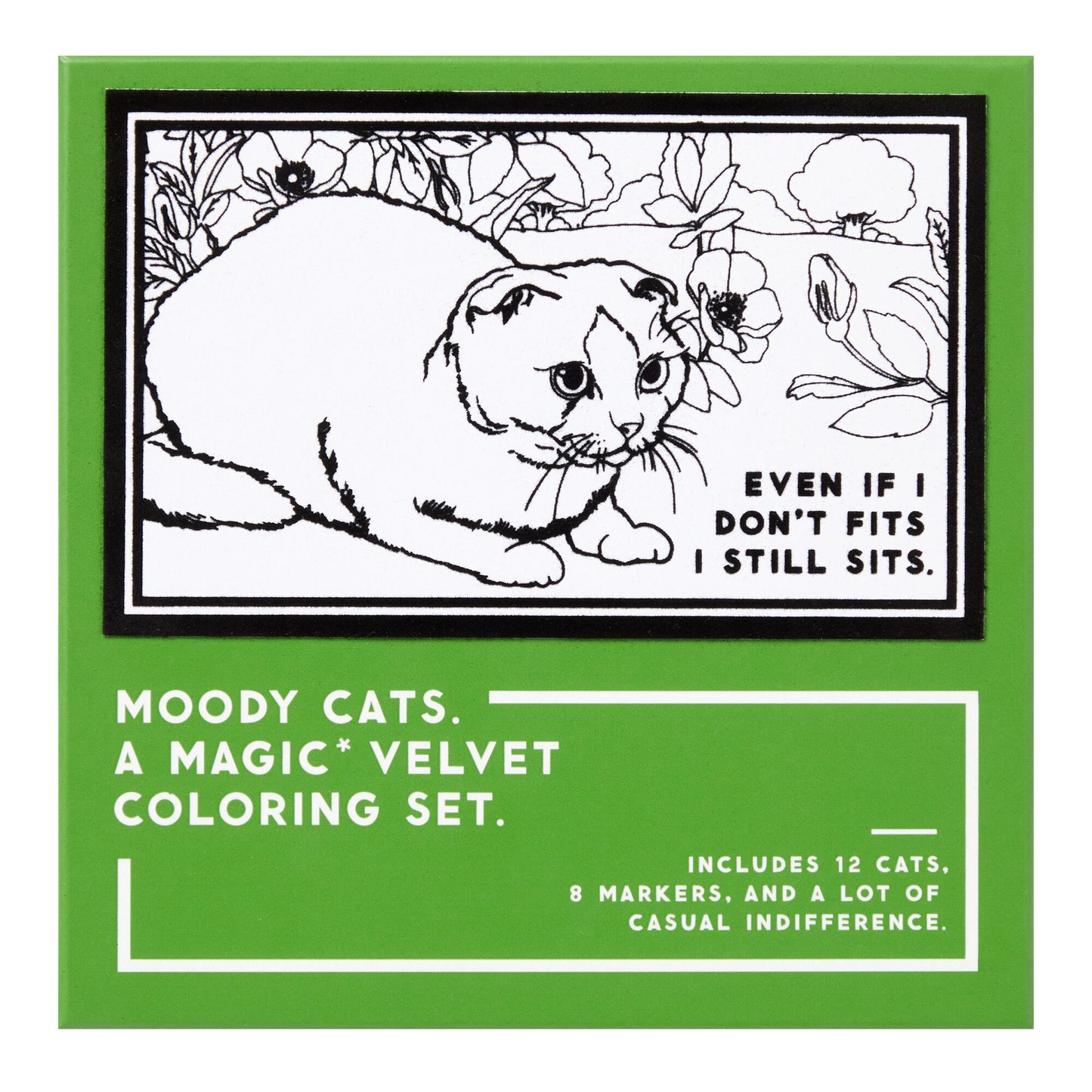 Moody Cats: A Magic Velvet Coloring Set