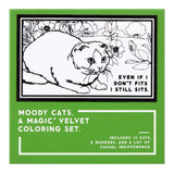 Moody Cats: A Magic Velvet Coloring Set