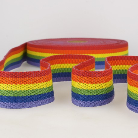 1 5/8" Webbing - Rainbow