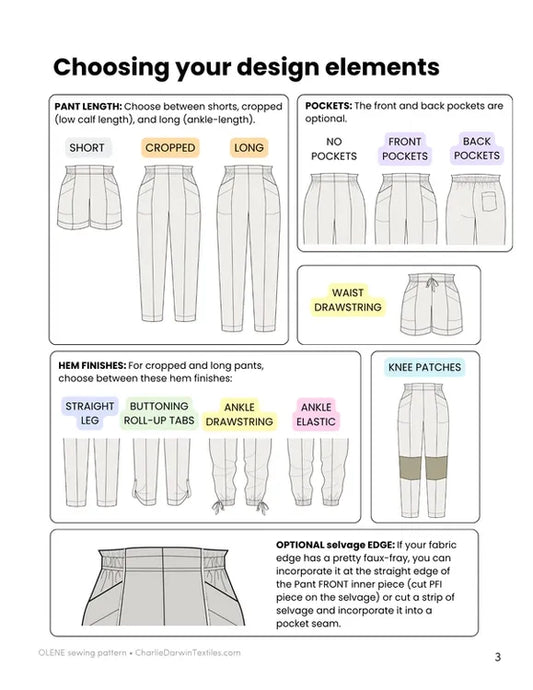 Olene Pants Pattern